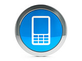Mobile phone icon with highlight