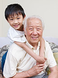 asian grandpa and grandson