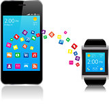 Smartwatch and Smart phone 