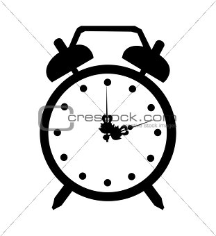 Vector alarmclock icon art iluustration isolated time