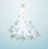 artistic christmas tree design illustration 