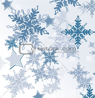 seamless pattern with snowflakes 