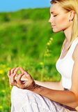 Yoga meditation outdoor