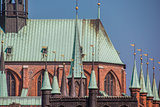 Detail of the Marienkirche in Lubeck
