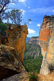 Burramoko Head and Hanging Rock in NSW Blue Mountains Australia