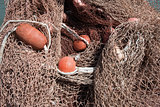 Fishing Net with Ropes and Floats