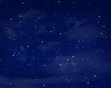 Stars in a night blue sky