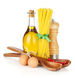 Pasta and ingredients