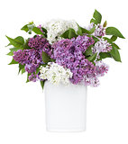 Lilac flowers in vase