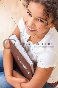 African American Girl Child Book Photo Album