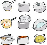 Series of Kitchen Pots
