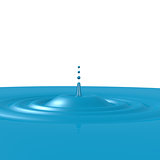 Water ripple blue