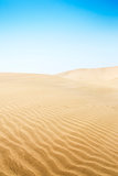 Sand dunes on the beach in Maspalomas. 