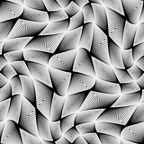 Design seamless monochrome grid geometric pattern