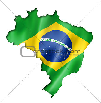Brazilian flag map