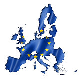 European union flag map