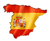 Spanish flag map