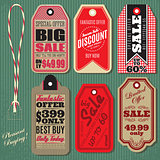 vector set of Vintage Style Sale Tags