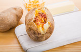 Baked Potatoes with Bacon and Cheese