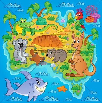 Australian map theme image 1
