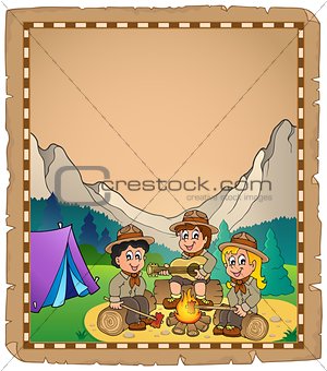 Children scouts theme parchment 2