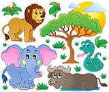 Cute African animals collection 2