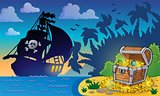 Pirate theme with treasure chest 6
