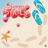 Summer Sale Concept. Vector Illustration.
