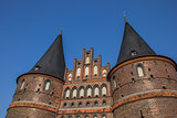 Top of the Holstein gate in Lubeck