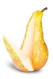 Yellow Pear With Cut