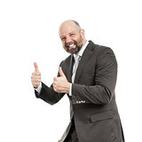 business man thumbs up