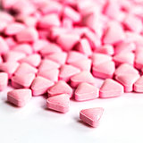 pile of medicinal pink pills