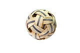 Used Sepak Takraw ball - isolated
