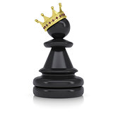 Pawn with gold crown