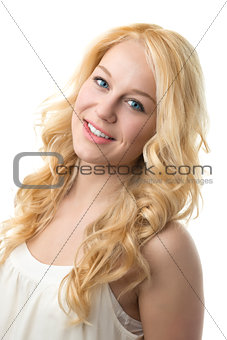 Portrait blond girl