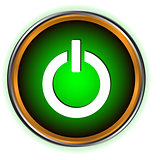 Power green circle logo