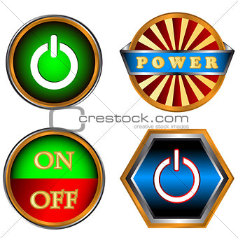 Power buttons set