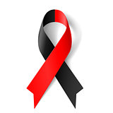Red and black ribbon