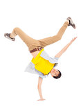 Young man dancing stylish and cool breakdance