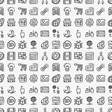 seamless doodle network pattern