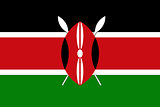 An image of the national flag of Kenya