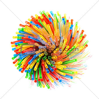 Colored Plastic Drinking Straws