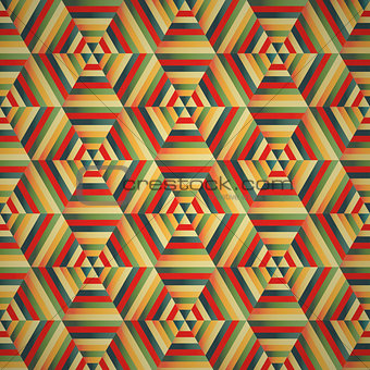 Hexagon seamless pattern colorful background