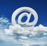 Cloud internet email service concept