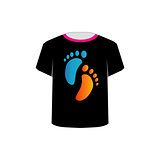 T Shirt Template-baby foot