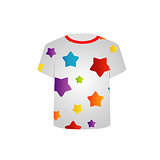 Printable tshirt graphic- Colorful stars