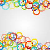 Background with colorful circles
