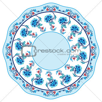blue oriental ottoman design seventeen