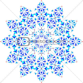 blue oriental ottoman design thirty-five