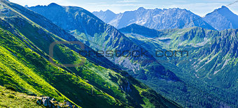 Summer Tatra Mountain panorama ,Poland